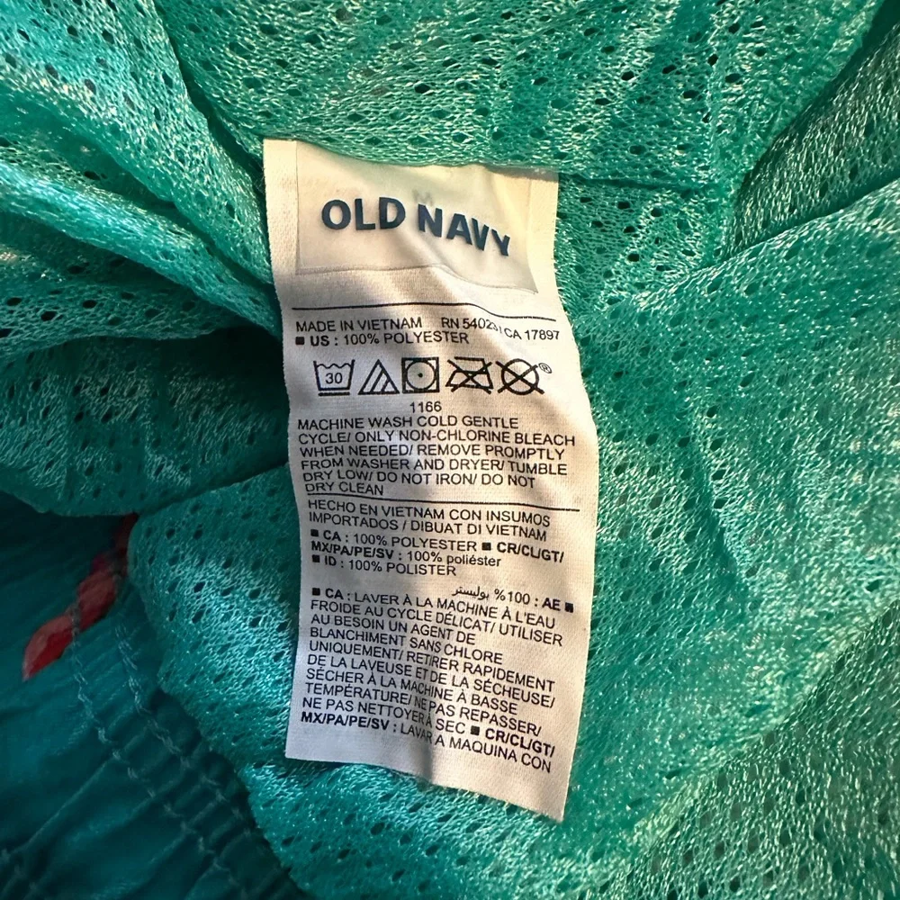 Old Navy Teal Watermelon Swim Shorts - Picture 3 of 4